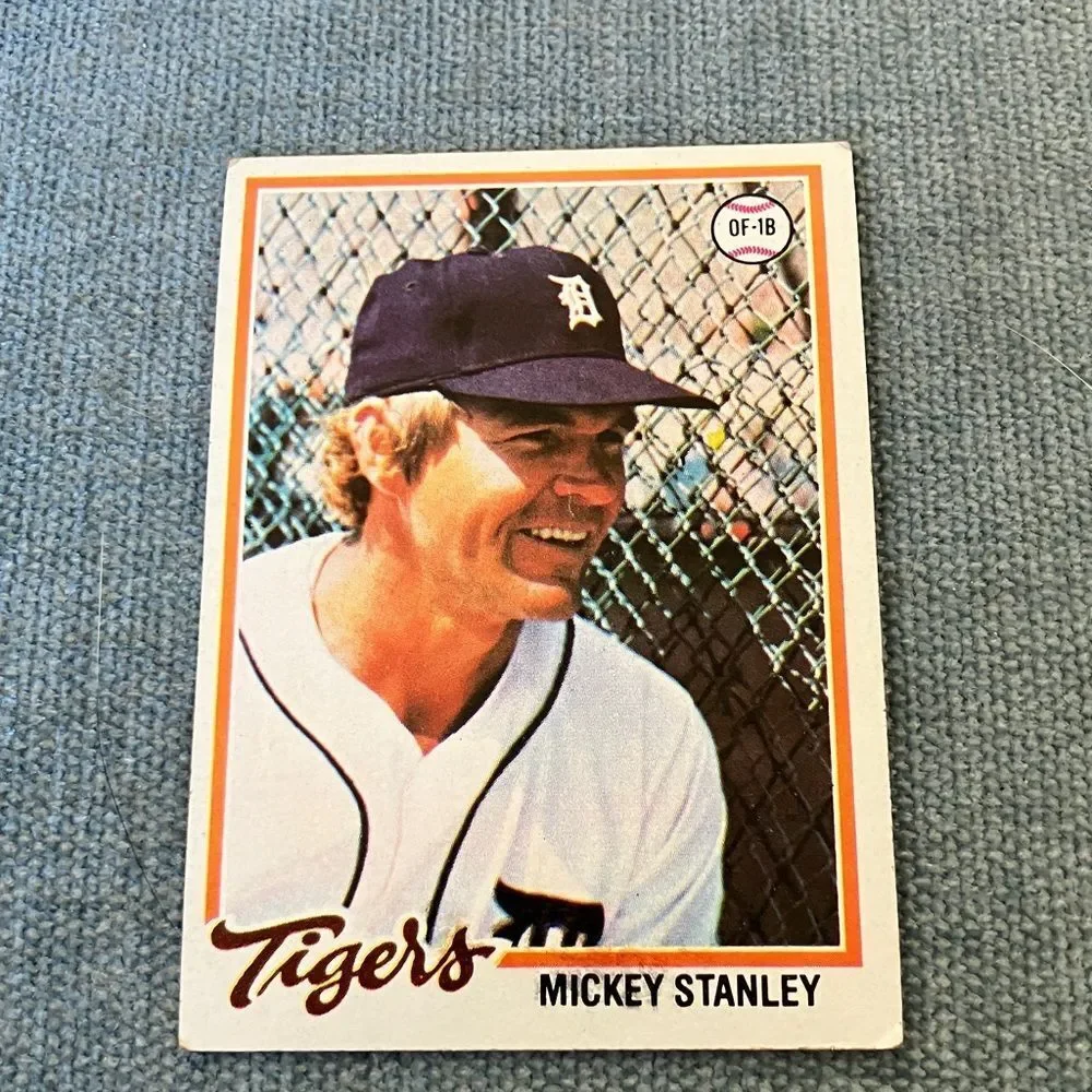 1978 Topps Detroit Tigers Baseball Card Trading Card